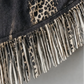 Leopard Swing – Leopard Print Fringe Hem Sweater Dress
