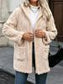 Women's Casual Plush Solid Color Cardigan