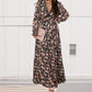 💞The best gift💞Women's Floral V-Neck Long Sleeve Flowy Dress