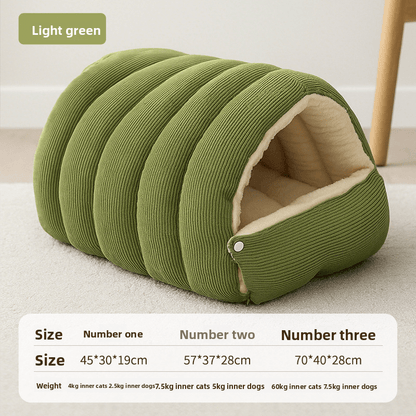 🐈Removable and washable winter closed-off cat bed💝