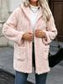 Women's Casual Plush Solid Color Cardigan