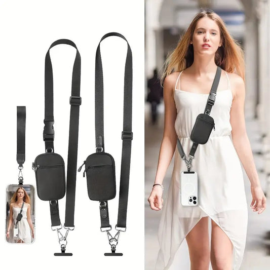 ❣️HOT SALE 50% OFF📱Plus Size Crossbody Phone Lanyard Bag - Adjustable Length, Unisex Universal Fit for Plus Size Men Women🎒