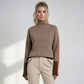 Turtleneck with Contrasting Stripes