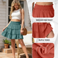⏰Limited Hot Sales - Just ￡13.99🔥55K+ SOLD!✨Women’s Elastic High Waist Tiered Ruffle Skort