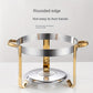 Set, Stainless Steel Chafing Dish Buffet Set, 4.5L Round Catering Chafer Warmer Set With Tray, Pan-TBIM