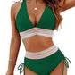⏳Last Day Promotion 60% OFF⛱️2026 High Waisted Tummy Control Color Block Bikini Sets