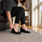 Wide Round Toe Comfort Wedge Pumps