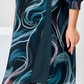 AVA™ | Ocean Whirl Chiffon Dress