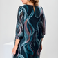 AVA™ | Ocean Whirl Chiffon Dress