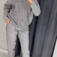 Women's Hooded Sweatshirt and Cuffed Joggers 2-Piece Set