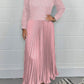 Women's solid color Jumper & Pleated Bottom Dress