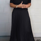 Women's solid color Jumper & Pleated Bottom Dress