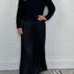 Women's solid color Jumper & Pleated Bottom Dress