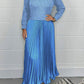 Women's solid color Jumper & Pleated Bottom Dress
