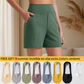 ⏳LAST DAY SALE: ONLY ￡12.99 with FREE GIFT🎁✨AuraFit™ Everyday High-Waisted Shorts – Lightweight & Breathable with Functional Pockets 🌿