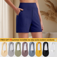 ⏳LAST DAY SALE: ONLY ￡12.99 with FREE GIFT🎁✨AuraFit™ Everyday High-Waisted Shorts – Lightweight & Breathable with Functional Pockets 🌿