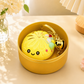 Glow In The Dark Kawaii Bao Bun Keychain with Steamer