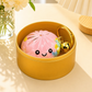 Glow In The Dark Kawaii Bao Bun Keychain with Steamer