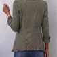 Boho-chic Floral Embroidered Utility Ruffled Trim Jacket