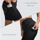 Women's Skorts Skirts 20" Knee Length Cotton Casual High Waist Drawstring Modest Golf Skort with Pocket