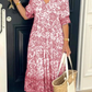 🌸Spring Sale 60% OF👗FV-neck cozy Bohemian Latest Style Dress