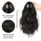 Realistic Curly Wig High Ponytail With Grip Clip