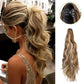 Realistic Curly Wig High Ponytail With Grip Clip
