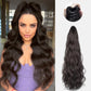 Realistic Curly Wig High Ponytail With Grip Clip