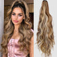 Realistic Curly Wig High Ponytail With Grip Clip
