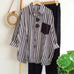 Women’s Colorful Striped Loose 2 - Piece Suit