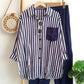 Women’s Colorful Striped Loose 2 - Piece Suit