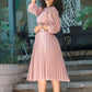 Women's Lace Hollow Pleat Dress