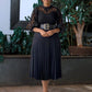 Women's Lace Hollow Pleat Dress