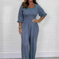 💖Limited Sale 50% OFF💖Women's Elastic Waist Summer Jumpsuit