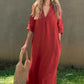 FREE SHIPPING⏰Last Day Hot Sale!!⌛🔥Big Sale 49% OFF🔥Elegant V-Neck Slit Dress