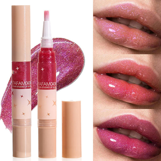 🔥£11.99 FOR 2PCS🔥Star-Studded Lip Gloss👄