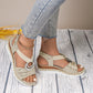 2024 New Design👡Women's Fashion Open-toe Wedge Sandals
