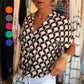 💖Short-Sleeved V-Neck Printed Casual Top