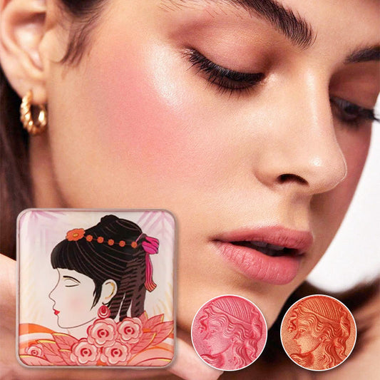 🔥Cosmetic NO.1🔥Embossed Smooth Powder Blush Palette for Cheeks