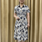 Elegant Print Oversized Dress for Women