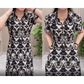 Elegant Print Oversized Dress for Women