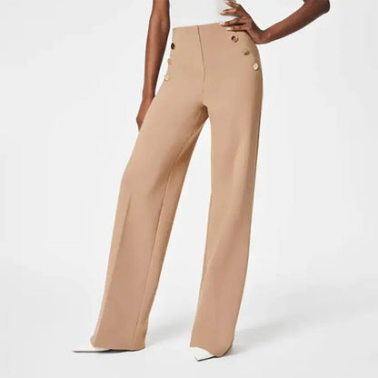 🔥Three lengths available🔥 High Stretch High Waist Wide Leg Trousers