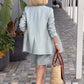 Women's Elegant Shorts and Blazer Set