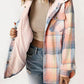 ⏰HOT SALE⏰WOMEN'S THICKENED FLANNEL LONG SLEEVE PLAID JACKET COAT WITH HOOD
