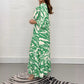 🌸Spring Specials💐 V-Neck Zebra Stripe Waistline 3/4 Sleeve Dress