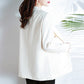 Metal Button Solid Color Casual Blazer with Pockets