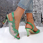 Women's Open Toe High-Heeled Sandals