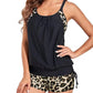 Sexy Leopard Cross Back Two-Piece Swimsuit