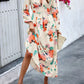 💃Hot Sale 49% OFF🎁LUNE Random Print Deep V-Neck Lantern Sleeve Gathered Waist Dress