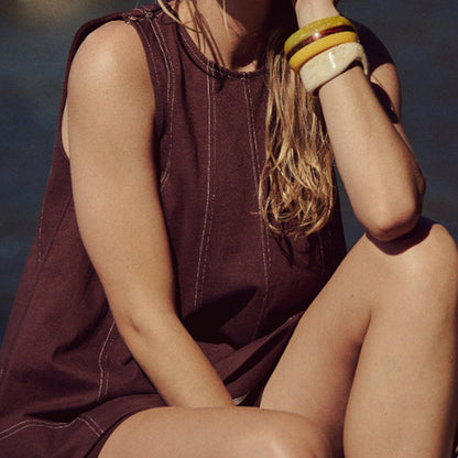 🏖️Summer Hot Sale 49% OFF🌼Women's Round-Neck Tank Top & High-Waisted Shorts Set